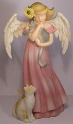 Mooi Beeld van een Meisje Engel met Poezen Kittens engel elf, Verzenden, Zo goed als nieuw, Fantasy