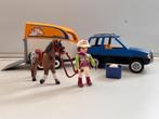 Playmobil auto met paarden trailer 5223, Ophalen, Gebruikt, Complete set