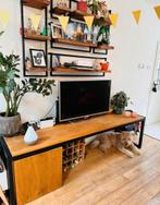 Uniek tv meubel of dressoir. Handgemaakt, Huis en Inrichting, Kasten | Dressoirs, Ophalen, Gebruikt, Eikenhout, 200 cm of meer