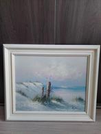 Zeezicht schilderij 64cm bij 54, Antiek en Kunst, Ophalen