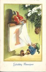 Gelukkig Nieuwjaar*Kabouter s-Kalender*oud uit 1948, Verzamelen, Ophalen of Verzenden, 1940 tot 1960, Gelopen, Feest(dag)