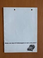 Folder VW Volkswagen programma	jaren 60, Ophalen of Verzenden, Gelezen, Volkswagen