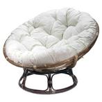 Papasan Loungestoel - Bruin Rotan, Ophalen, Gebruikt, 100 tot 125 cm, 100 tot 125 cm