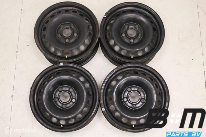 Org 15 inch stalen velgen VW Golf 5 / Touran 1K0601027C, Auto-onderdelen, Banden en Velgen, Velg(en), Gebruikt