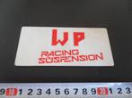 sticker transparant motor WP racing suspension, Ophalen, Zo goed als nieuw