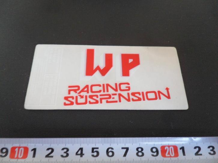 sticker transparant motor WP racing suspension, Verzamelen, Stickers, Zo goed als nieuw, Ophalen