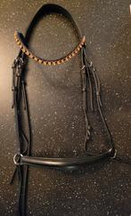 Zwart hoofdstel met lage neusriem maat full, Dieren en Toebehoren, Paarden en Pony's | Hoofdstellen en Tuigage, Ophalen of Verzenden