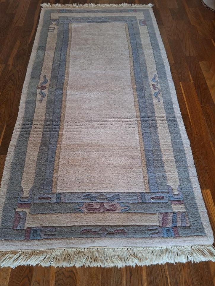 Handgeknoopt tapijt nepal 150 x 72, Huis en Inrichting, Stoffering | Tapijten en Kleden, Zo goed als nieuw, 50 tot 100 cm, 150 tot 200 cm