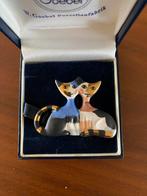 Porseleine broche Rosina Wachtmeister,  in origineel doosje, Sieraden, Tassen en Uiterlijk, Broches, Ophalen, Nieuw, Overige kleuren