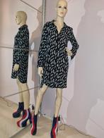 Revelation zwart jurkje met veren print, maat small, Verzenden, Zwart, Zo goed als nieuw, Revelation