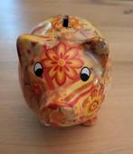Als nieuw! Spaarpot, varken, spaarvarken, kleurrijk, 12 x 15, Huis en Inrichting, Ophalen of Verzenden, Zo goed als nieuw