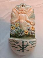 Vintage Wijwaterbakje Engel Muurhanger, Ophalen of Verzenden