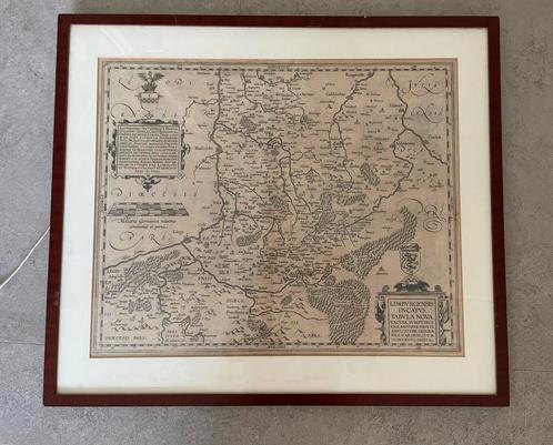 Limburgensis Ducatus Tabula Nova-Limburg-jaar 1604- zeldzaam, Antiek en Kunst, Kunst | Etsen en Gravures, Verzenden