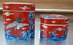 Takahashi porselein Japans thee/gemberpotje, Ophalen of Verzenden