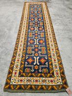 Handgemaakt oosters wol Smyrna tapijt loper retro 90x316cm, Gebruikt, Crème, 200 cm of meer, Persian Perzisch vintage oosters Smyrna retro hype