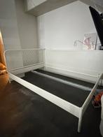 Bedframe Nesttun IKEA 140x200, Wit, Tweepersoons, Zo goed als nieuw, Hout