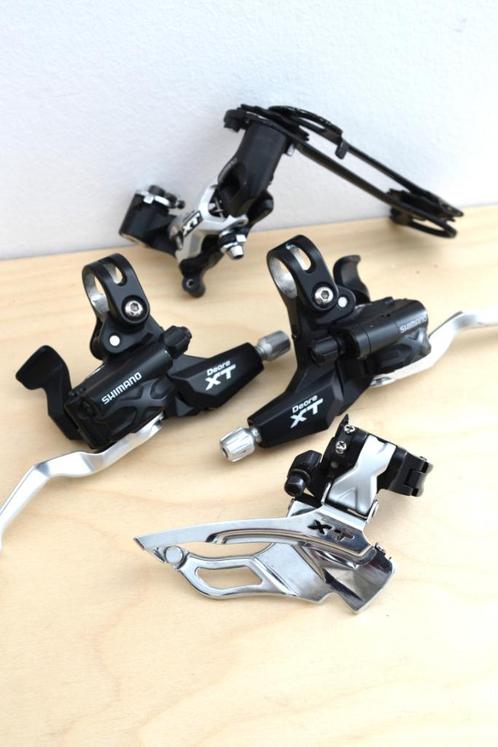Shimano XT ST-M770 shifters + derailleur groepset, Fietsen en Brommers, Fietsonderdelen, Gebruikt, Mountainbike, Derailleur of Ketting