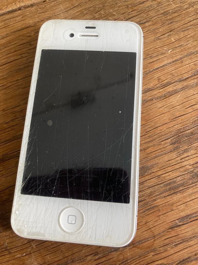 Oude iPhone 4 - Werkt nog!, Telecommunicatie, Mobiele telefoons | Apple iPhone, Ophalen of Verzenden, Gebruikt, Wit, IPhone 4