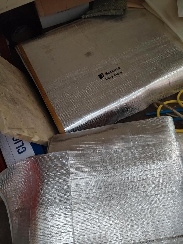 Geluids isolatie plaat, Doe-het-zelf en Verbouw, Isolatie en Afdichting, Zo goed als nieuw, Overige materialen, Minder dan 4 cm