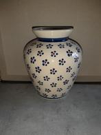 Bunzlau vaas 17,5 cm. pools aardewerk, Overige kleuren, Aardewerk of Porselein, Ophalen of Verzenden, Zo goed als nieuw