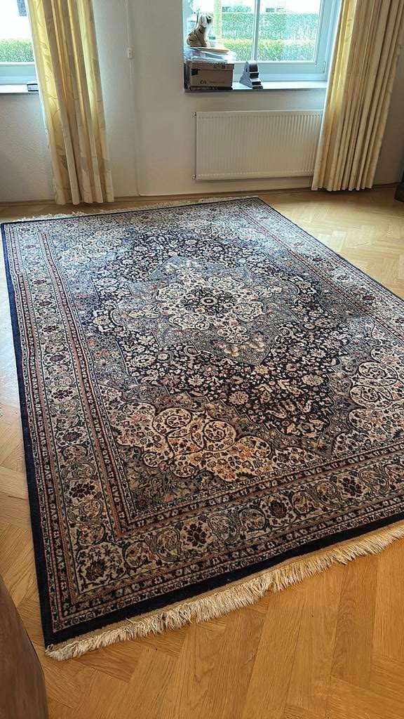 Kleed, Huis en Inrichting, Stoffering | Tapijten en Kleden, Ophalen, Gebruikt, Blauw, 200 cm of meer