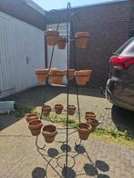 Te koop: Metalen plantenrek inclusief potjes, Tuin en Terras, Ophalen, Gebruikt, Rond, Tuin