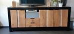 Massief houten dressoirkast - tv meubel, Ophalen, 200 cm of meer, 25 tot 50 cm, Met deur(en)