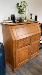Houten Bureau met Opklapbaar Werkblad, Huis en Inrichting, Bureaus, Ophalen, Gebruikt, Bureau