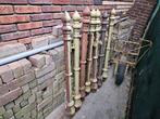 7 Gietijzeren palen / tuinpalen, 1.18 m boven de grond, Ophalen, Zo goed als nieuw, IJzer, Sierhekwerk