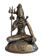Shiva Beeld (echt oud) bronze 1.6 kg, Huis en Inrichting, Woonaccessoires | Boeddhabeelden, Ophalen of Verzenden, Gebruikt