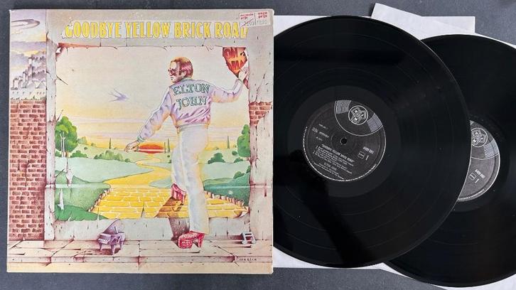 ELTON JOHN - Goodbye yellow brick road ( 2LP ), Cd's en Dvd's, Vinyl | Rock, Zo goed als nieuw, Singer-songwriter, 12 inch, Ophalen of Verzenden