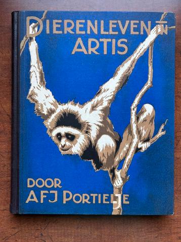 Oud plaatjesalbum DIERENLEVEN IN ARTIS in kleur uit 1939 beschikbaar voor biedingen