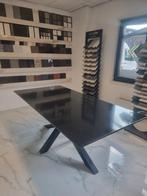 202x102cm gezoet Graniet eettafel showmodel, 200 cm of meer, Zo goed als nieuw, Rechthoekig, 50 tot 100 cm
