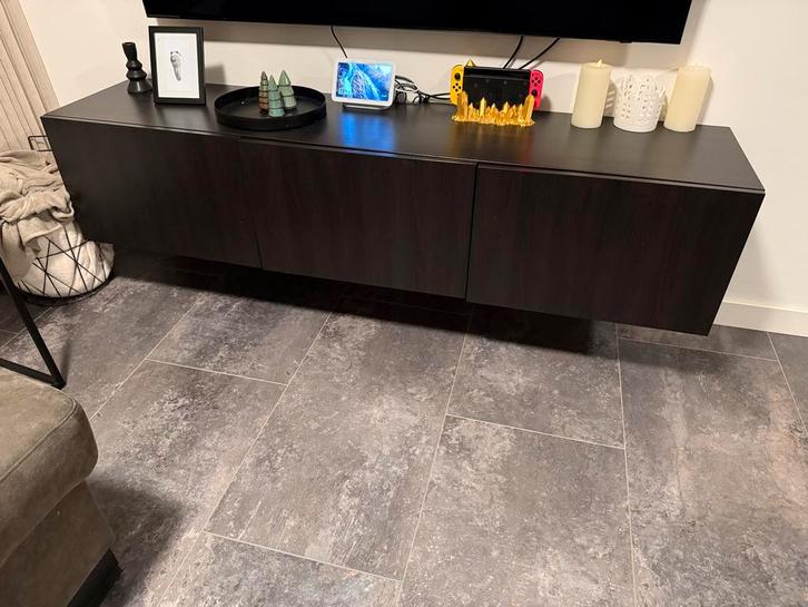 Ikea Besta TV Meubel - 180x42x38 cm, Huis en Inrichting, Kasten | Televisiemeubels, Zo goed als nieuw, Minder dan 100 cm, 150 tot 200 cm