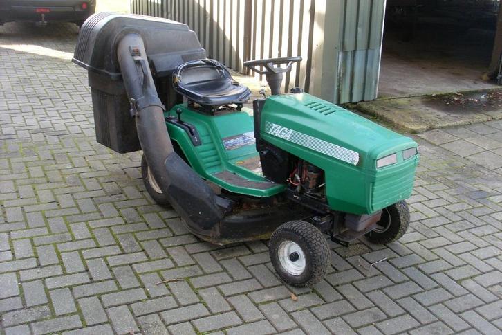 zitmaaier taga, Tuin en Terras, Zitmaaiers, Gebruikt, 90 tot 120 cm, Elektrische starter, Mulchfunctie, Opvangzak, Opvangbak, Versnellingen