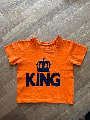 Oranje t-shirt maat 92