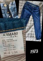 Vintage Armani jeans N883 DEL 26-11-1973, W36 - W38 (confectie 52/54), Armani, Blauw, Ophalen of Verzenden