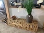 Unieke TV meubel 200 cm ontwerp Jan Snel hout, Ophalen, Koopmans HH, Beatrixstraat 65E Beneden Leeuwen, Nieuw