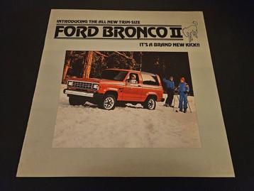 Brochure Ford Bronco II 1983 USA  beschikbaar voor biedingen