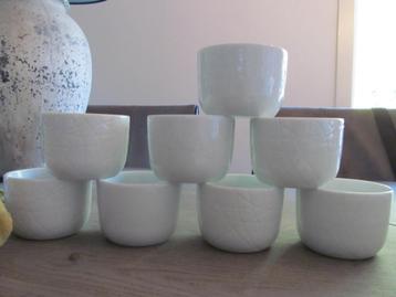 8 Rosenthal Mesh White Schaaltjes beschikbaar voor biedingen