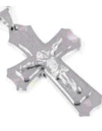 Ketting kruis, Verzenden, Nieuw, Zilver, Met hanger