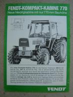 F 27 : Fendt -Kompact-Kabine 770, Ophalen of Verzenden, Nieuw, Folder