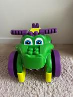 Mega Bloks Krokodil loopwagen met 25 bouwstenen, Ophalen, Zo goed als nieuw