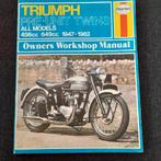 Werkplaatsboek Triumph motoren 1947-1962 Haynes Engelstalig, Motoren, Handleidingen en Instructieboekjes, Triumph