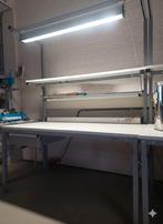 Industriële Werkbank Treston met TL Licht & Stekkerblok, Ophalen