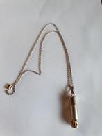 zilveren sos koker ketting, Ophalen, Zilver, Zilver, Met hanger