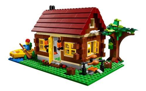Lego 5766 boshut 3x - 3 in 1 - creator - city, Kinderen en Baby's, Speelgoed | Duplo en Lego, Zo goed als nieuw, Lego, Losse stenen