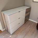 Ladekast Modern groot dressoir van glas kast, Ophalen, 100 tot 150 cm, Met lade(s), 25 tot 50 cm