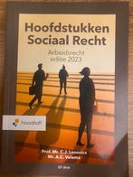 Hoofdstukken Sociaal Recht 2023 - arbeidsrecht, Ophalen of Verzenden, Gamma, Zo goed als nieuw, HBO