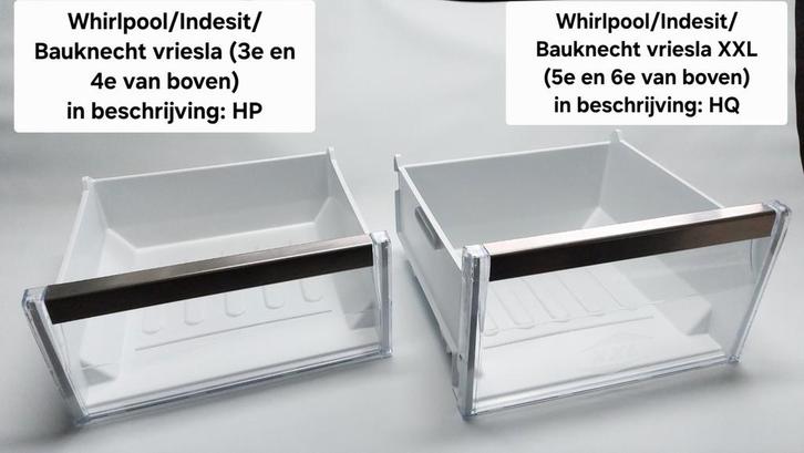 groentelade vriesla vrieslade groentela groentebak vriesbak, Witgoed en Apparatuur, Onderdelen en Toebehoren, Gebruikt, Ophalen of Verzenden